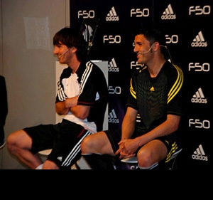 Messi and Villa Launch adidas' Lightest Ever Football Boot 