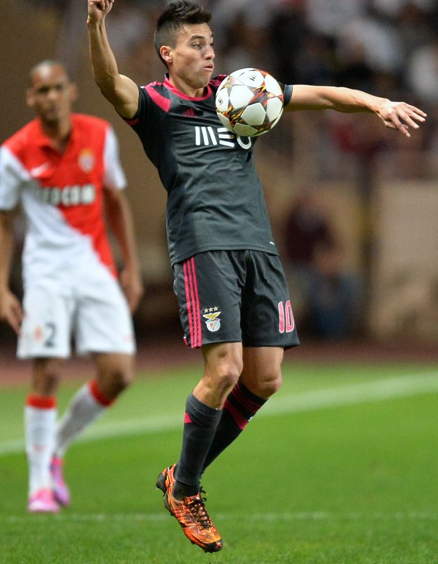 Benfica winger Nico Gaitan back on Man Utd radar