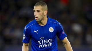 ​Leicester boss relaxed as Mahrez and Slimani seen at Arsenal game