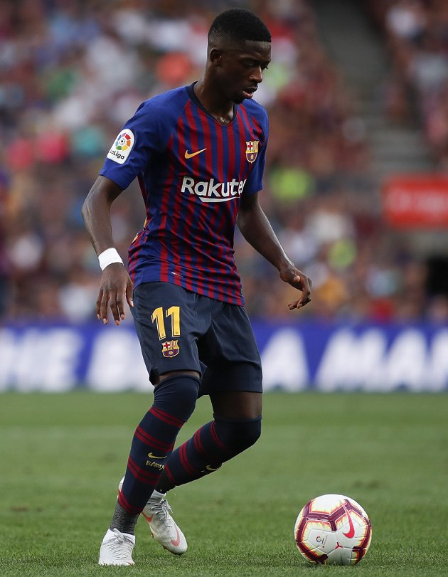Barcelona coach Valverde insists he's happy working with Dembele