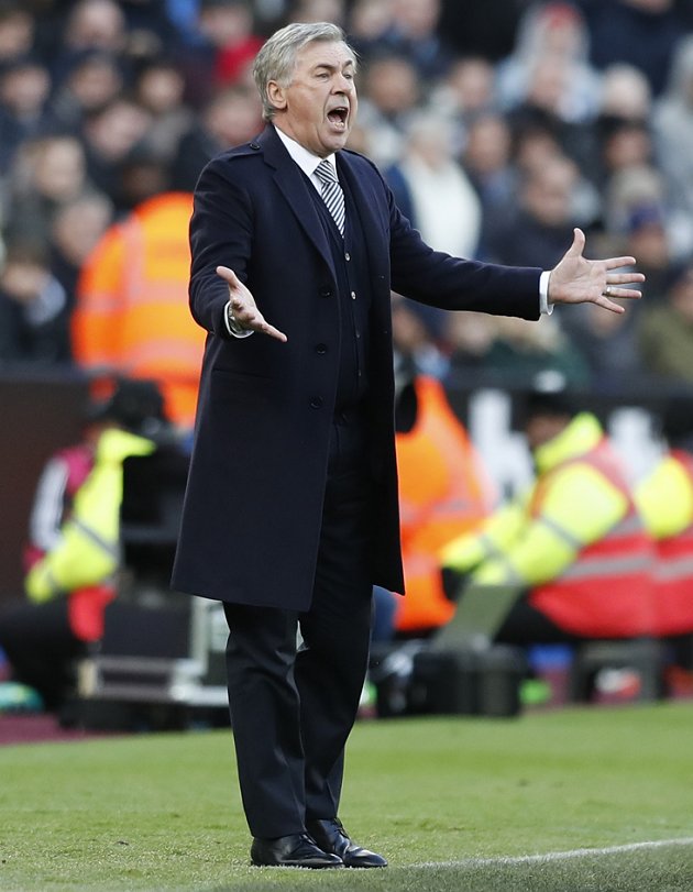 Everton boss Ancelotti fed-up with lack of market progress
