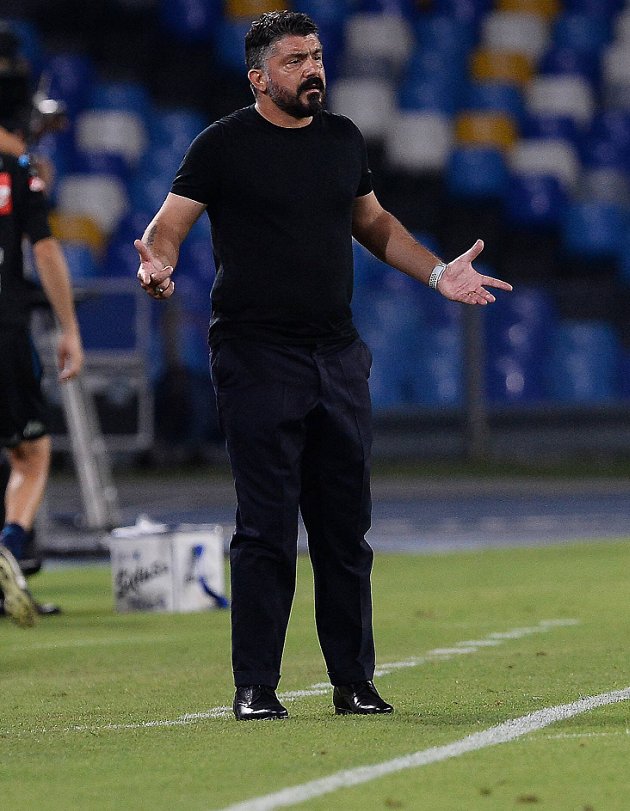 Napoli coach Rino Gattuso denies blasting players after AC Milan defeat