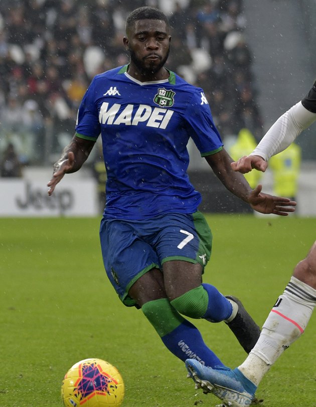 Sassuolo wing-back Jeremie Boga flattered by Napoli interest