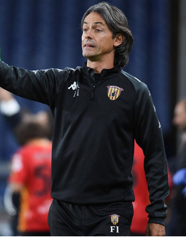 Benevento coach Inzaghi happy with players after Inter Milan thumping
