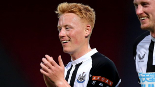 Newcastle midfielder Longstaff delighted to be off mark for Mansfield