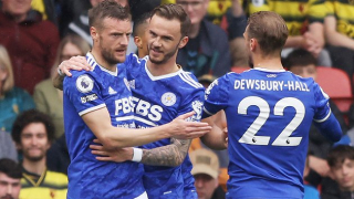 Vardy and Barnes hit doubles as Leicester thrash Watford